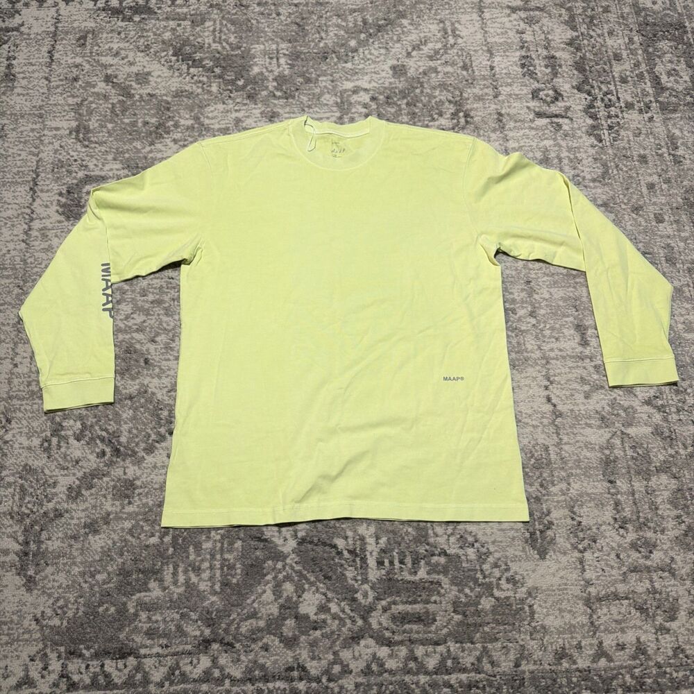 Maap Essentials Ls Tee Men L Shadow Lime L